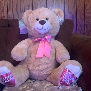 It’s a stuffed animal it’s very fuzzy and it’s the size of a chair Kinda